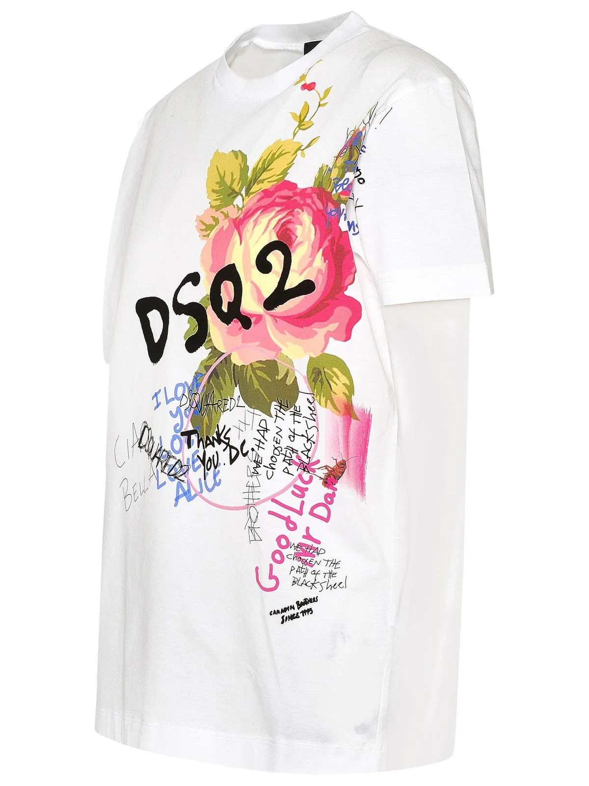 Dsquared2 Slogan Printed Crewneck T-Shirt
