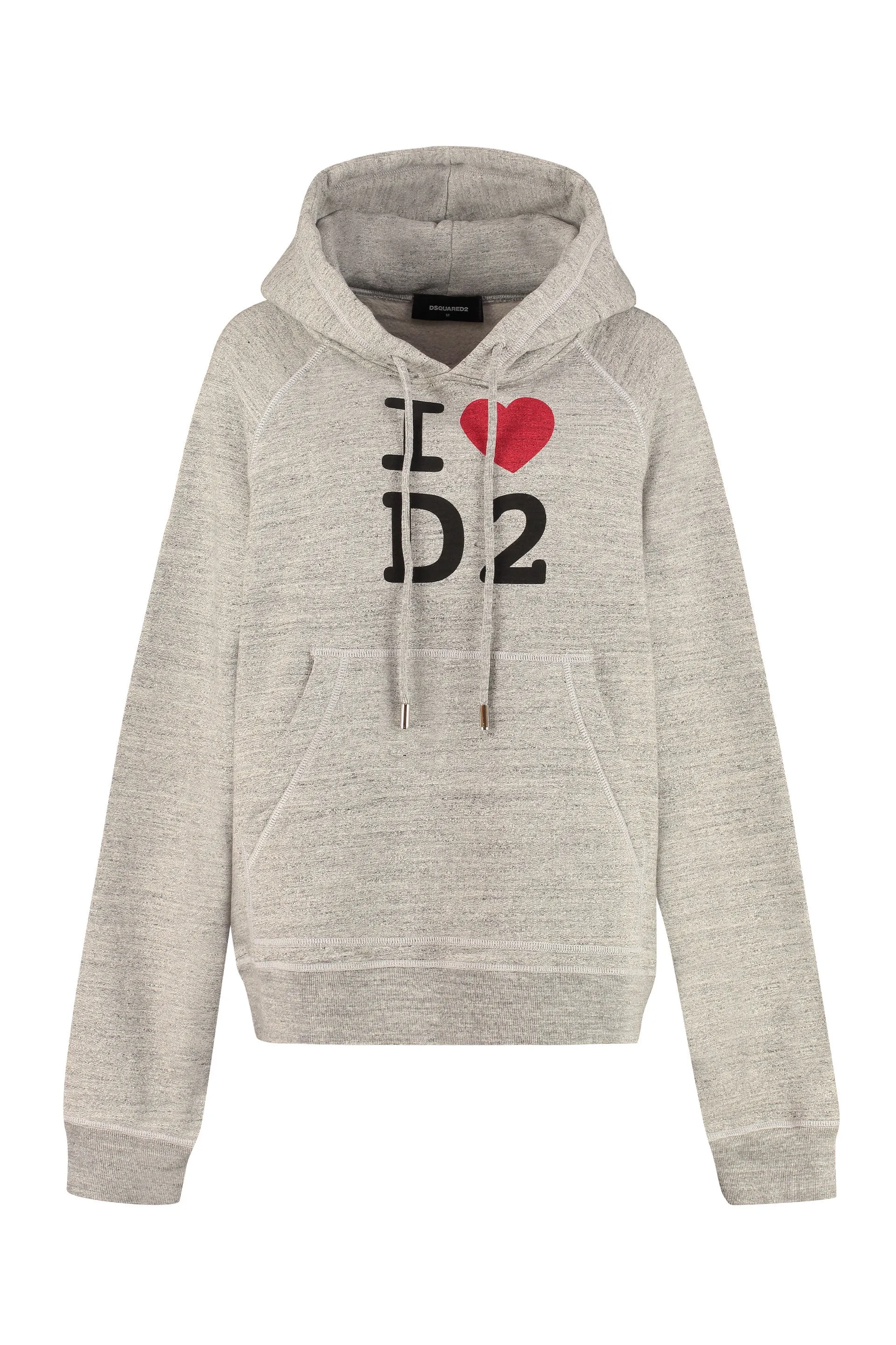 Dsquared2 Slogan Printed Drawstring Hoodie