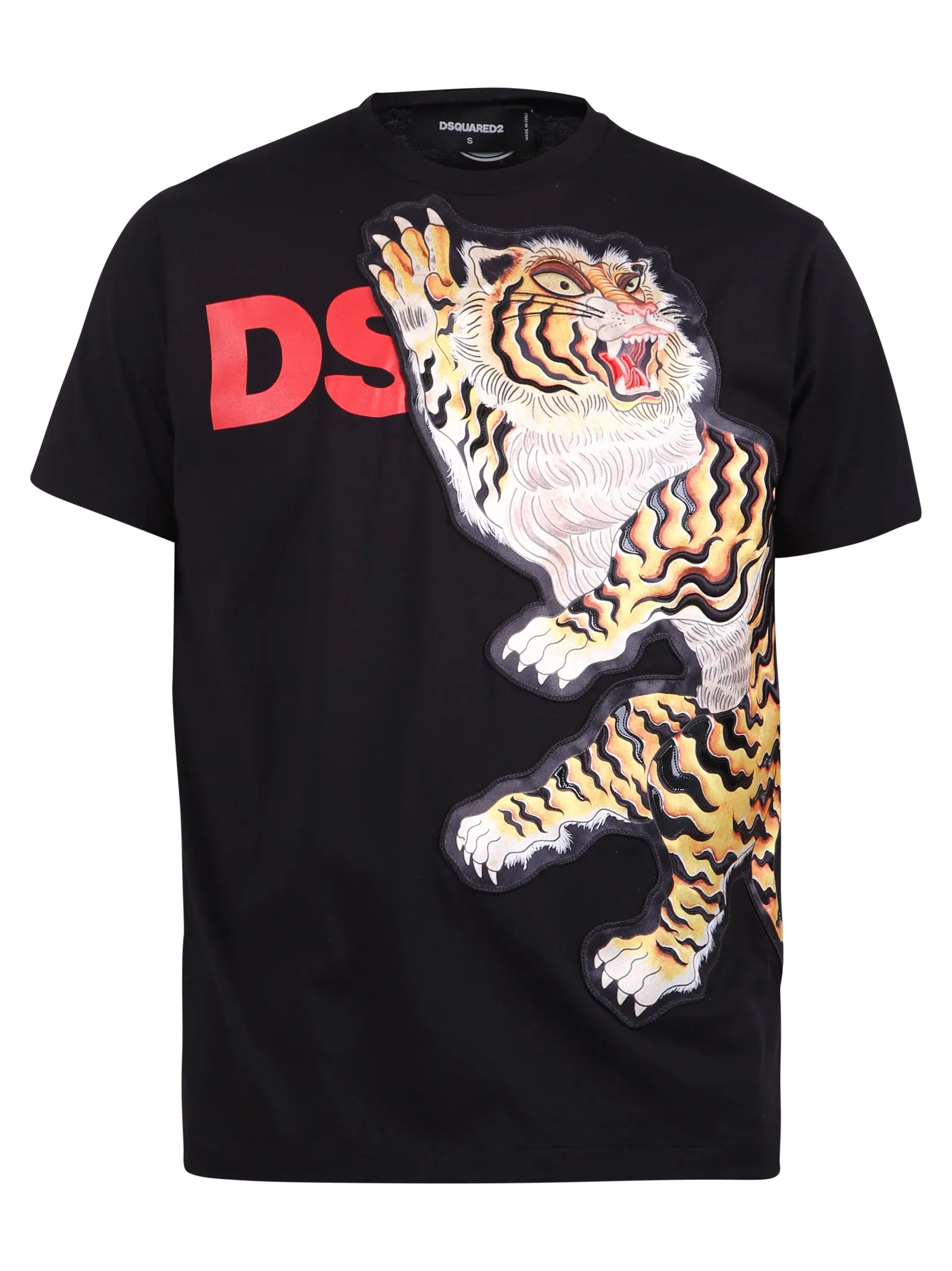 Dsquared2 Tiger Patch Crewneck T-Shirt