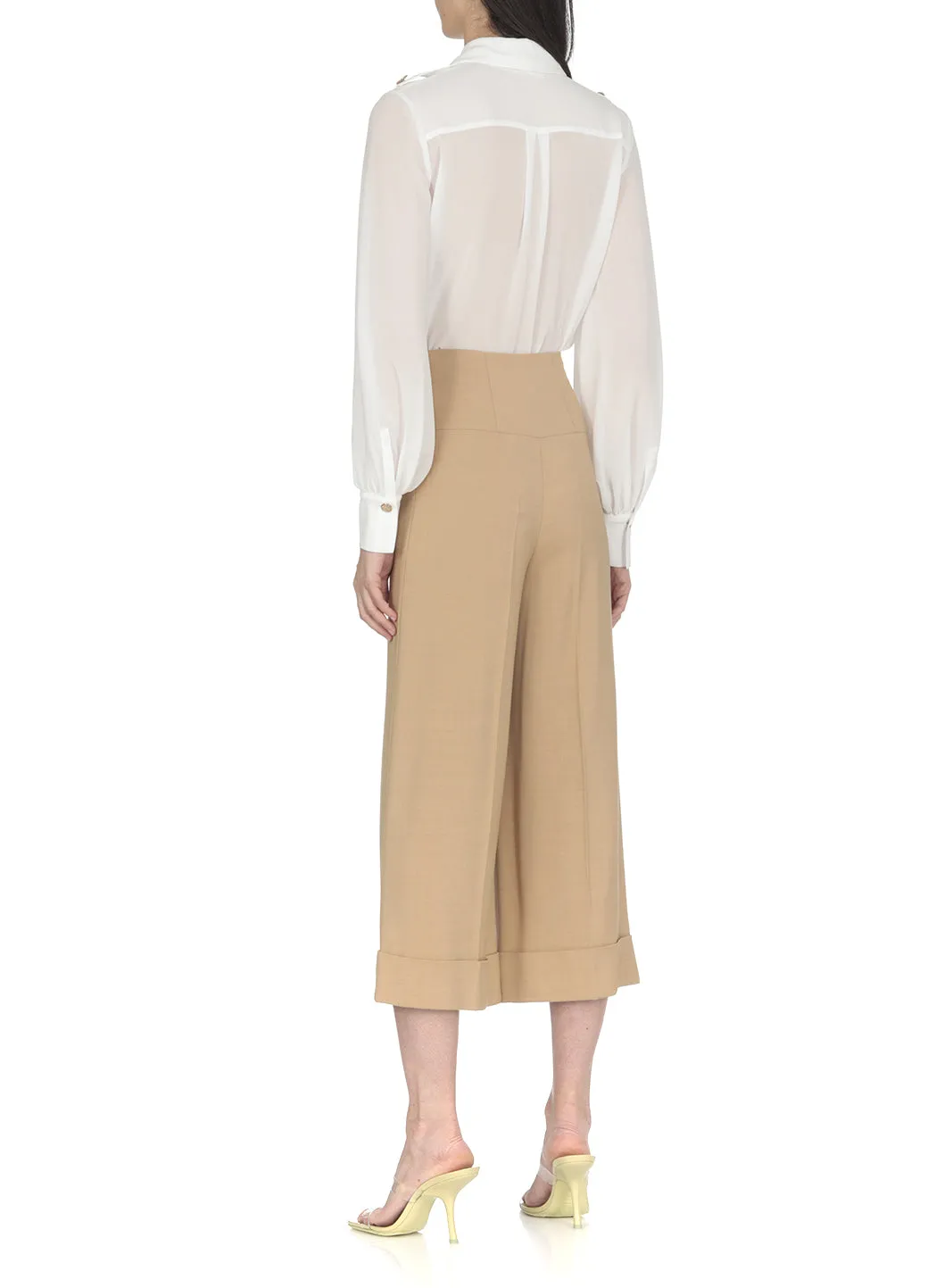 Elisabetta Franchi Buttoned Long-Sleeved Shirt