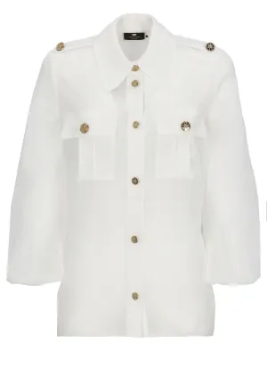 Elisabetta Franchi Buttoned Long-Sleeved Shirt