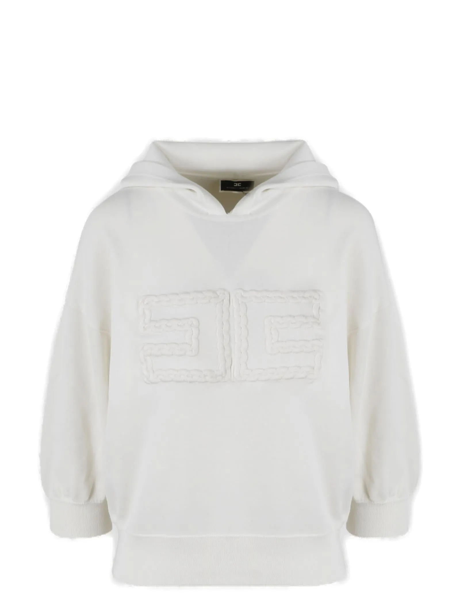 Elisabetta Franchi Logo Embroidered Hoodie
