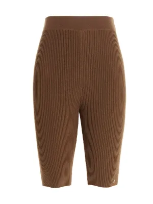 Elisabetta Franchi Ribbed Bike Shorts