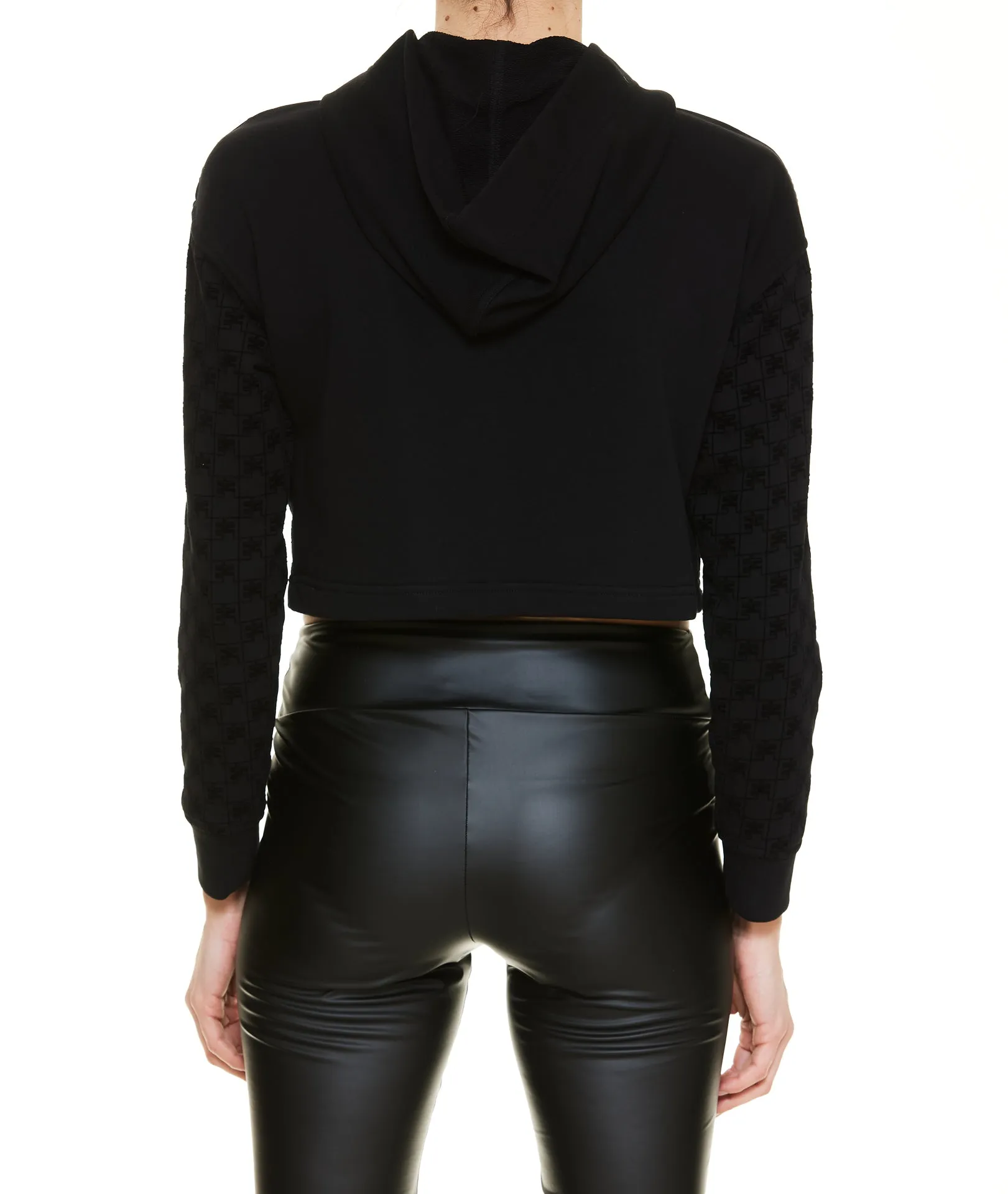 Elisabetta Franchi Urban Cropped Hoodie