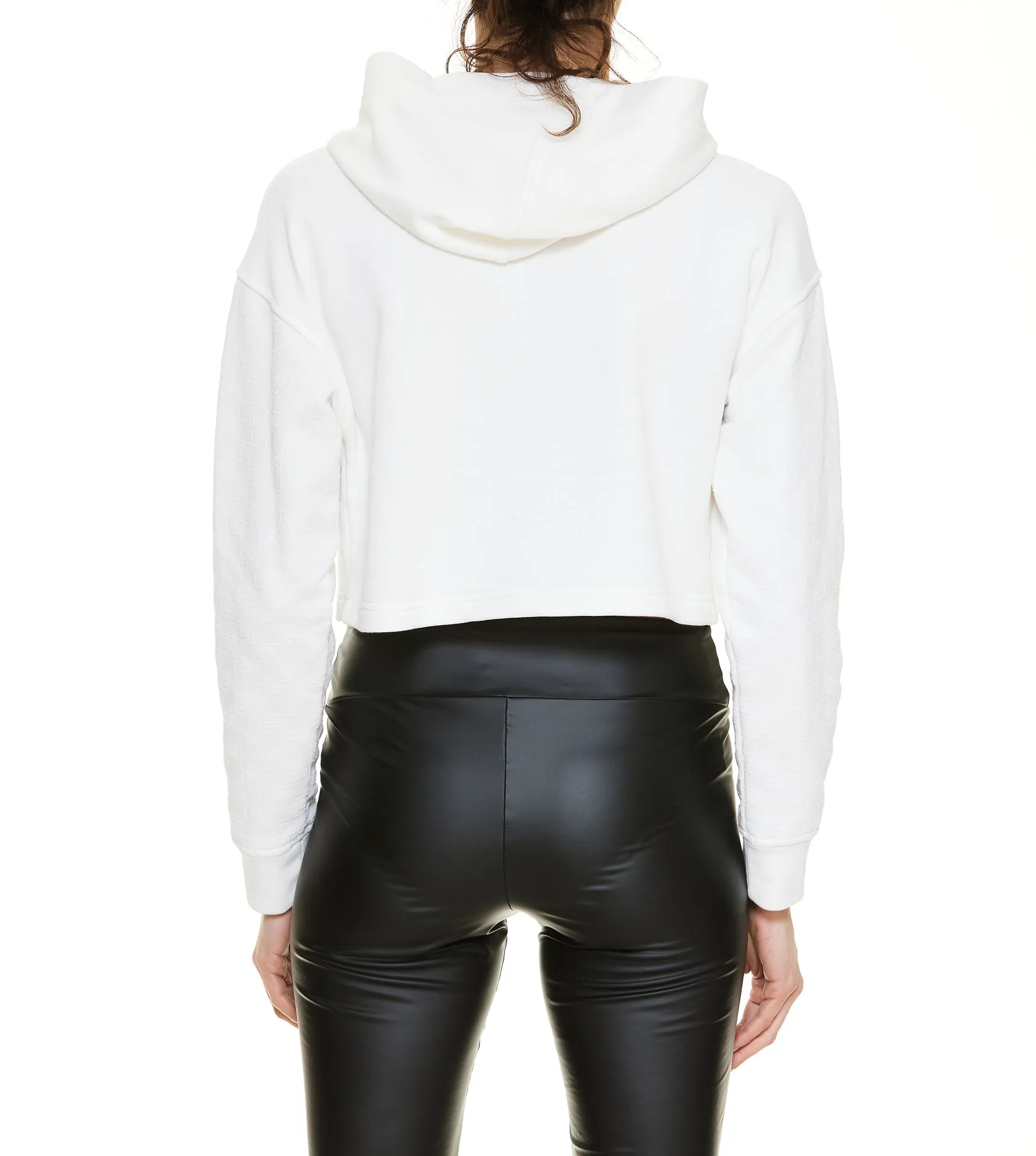 Elisabetta Franchi Urban Cropped Hoodie
