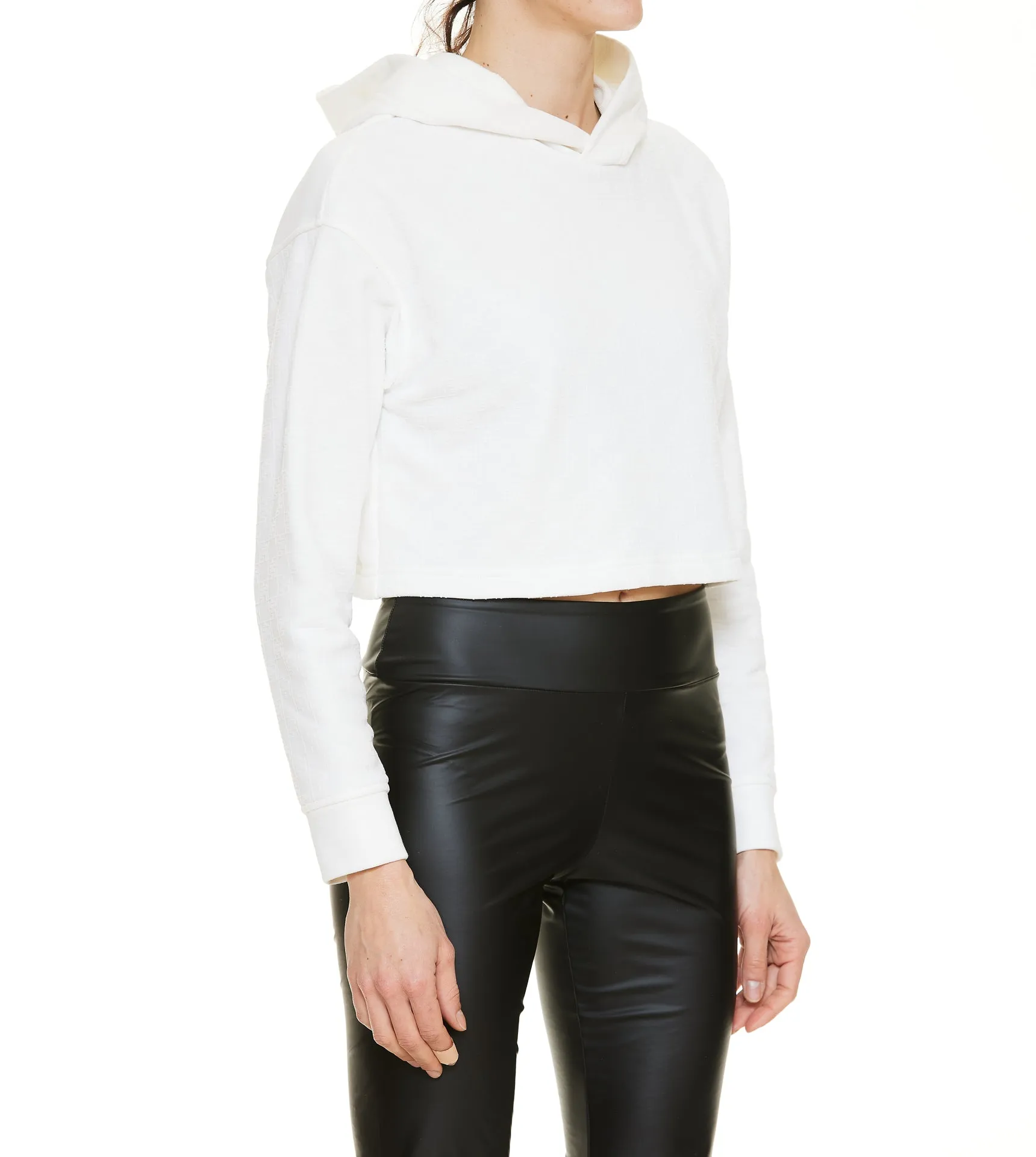 Elisabetta Franchi Urban Cropped Hoodie