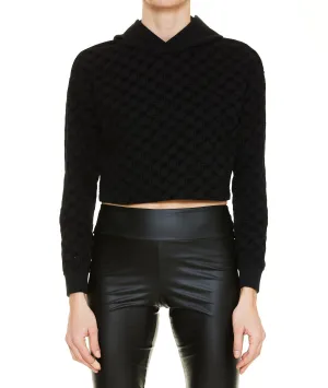 Elisabetta Franchi Urban Cropped Hoodie