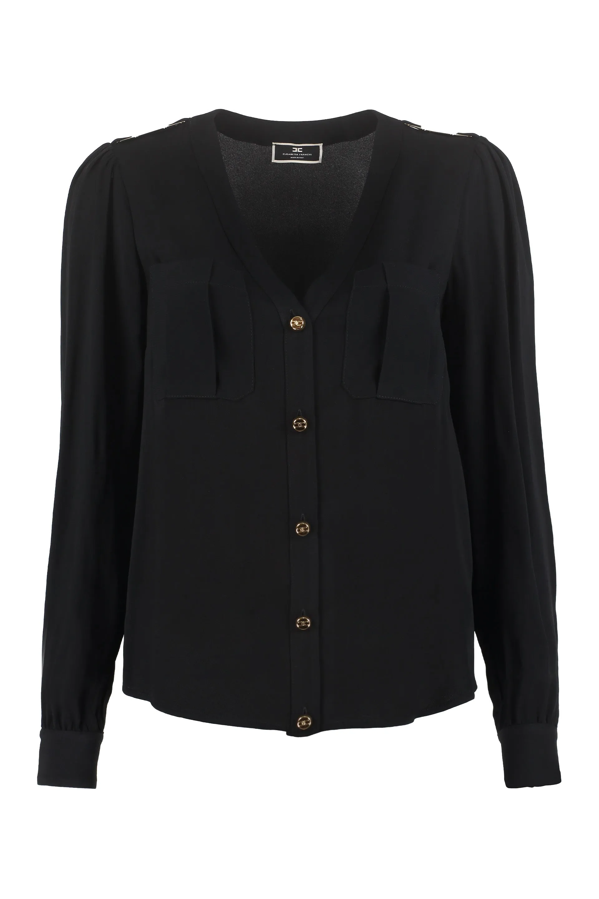 Elisabetta Franchi V-Neck Buttoned Shirt