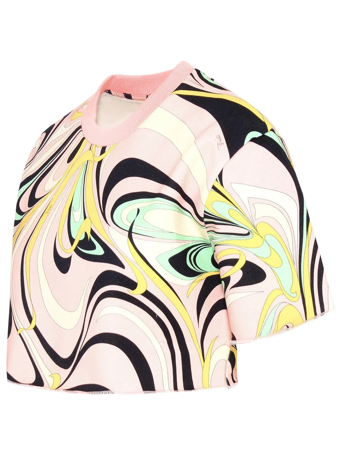 Emilio Pucci Crewneck Cropped T-Shirt