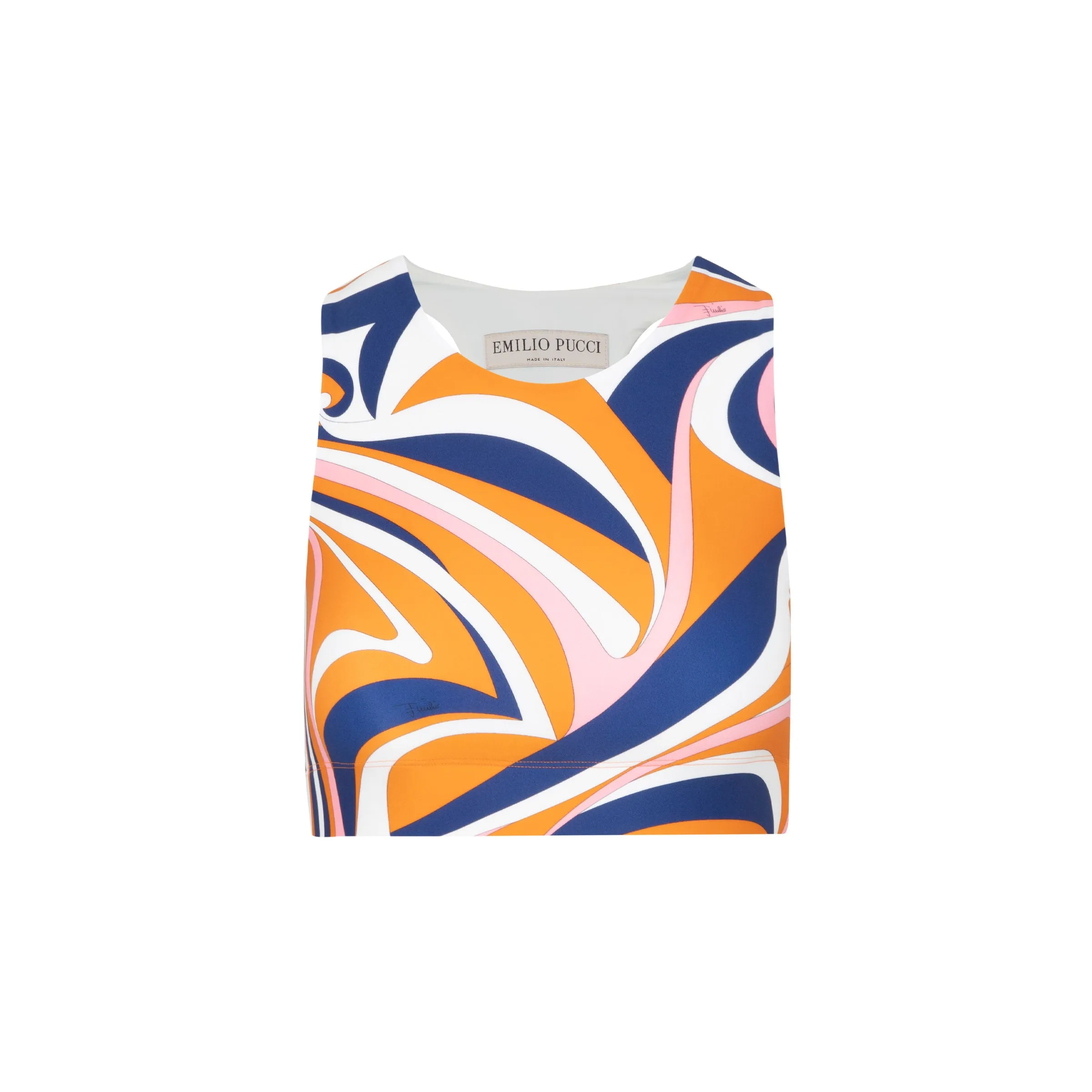 Emilio Pucci Crewneck Cropped Top