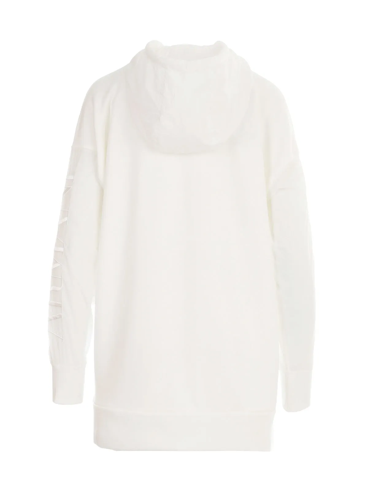 Emporio Armani Sheer Sleeved Drawstring Hoodie