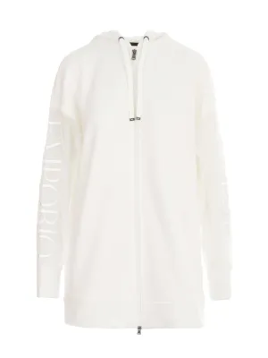 Emporio Armani Sheer Sleeved Drawstring Hoodie