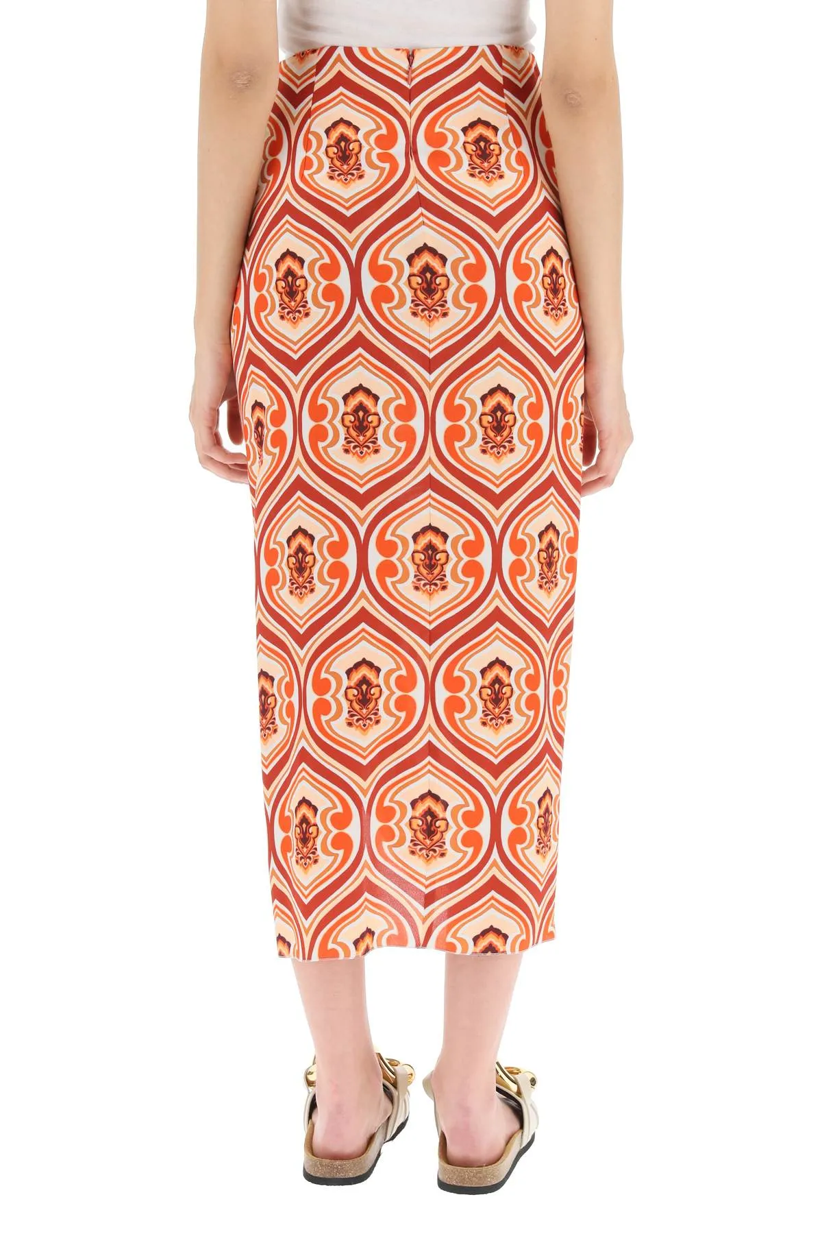 Etro Allover Graphic Print Skirt