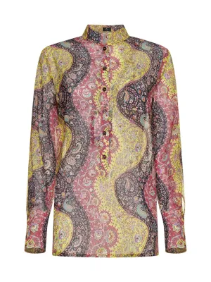 Etro Allover Paisley Print Shirt