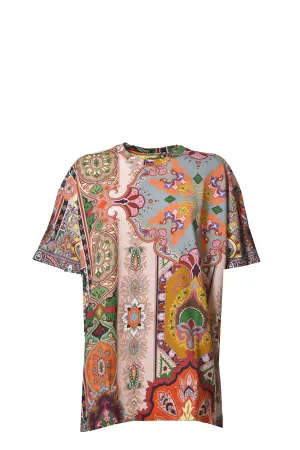 Etro Crewneck Pattern Printed T-Shirt