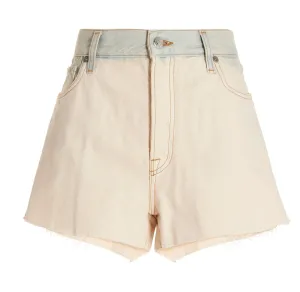 Etro Faded Effect Logo Patch Denim Shorts