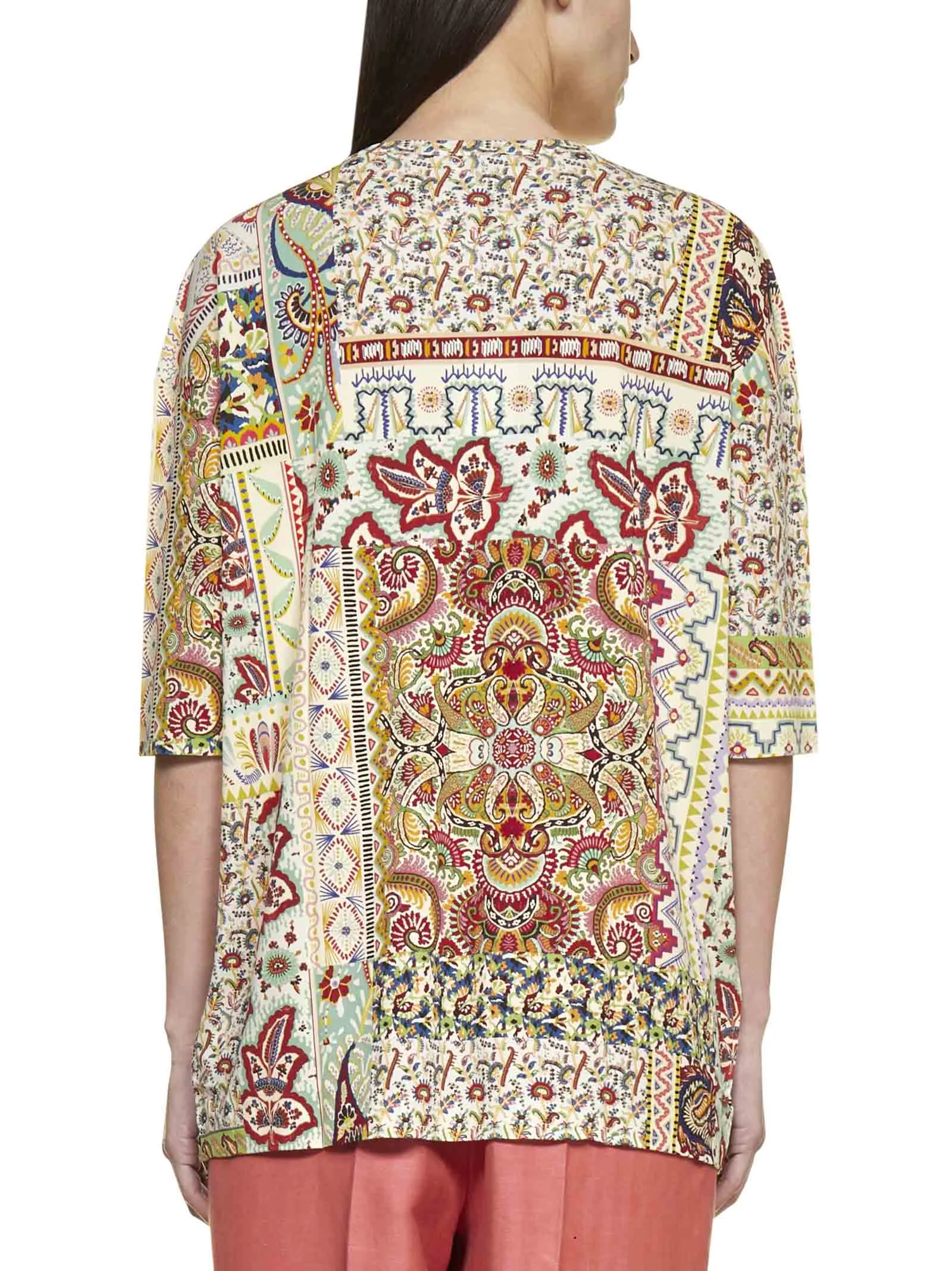 Etro Floral Printed Crewneck Top