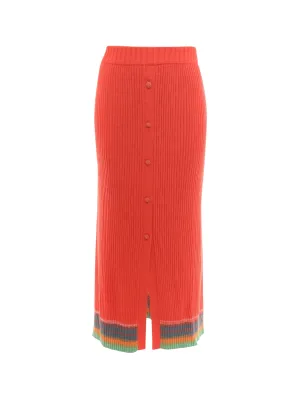 Etro Fringed Edge Knitted Skirt