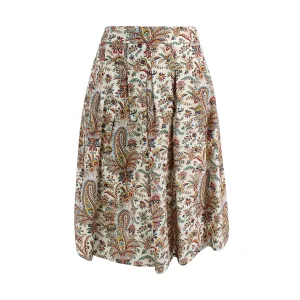 Etro High-Waist Paisley Print Skirt