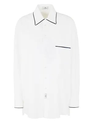 Etro Logo Patch Long-Sleeved Shirt