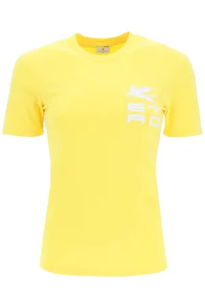 Etro Logo Print Crewneck T-Shirt