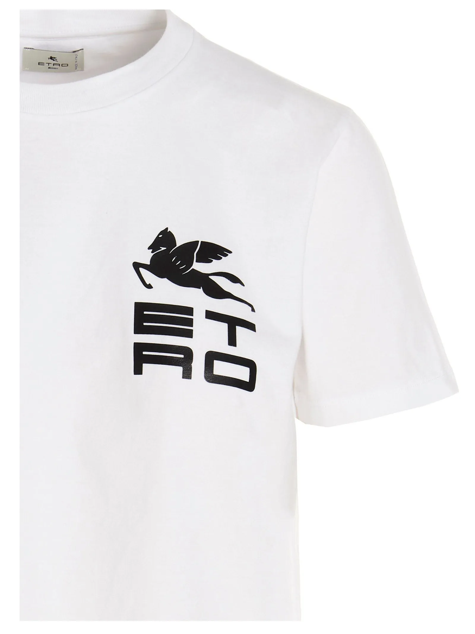Etro Logo Printed Crewneck T-Shirt