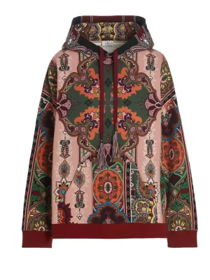 Etro Paisley Printed Drawstring Hoodie