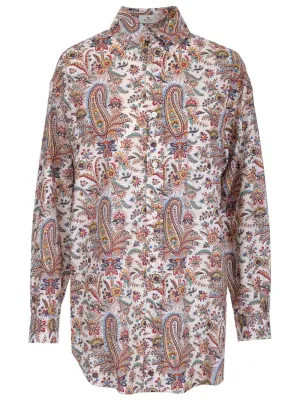 Etro Paisley Printed Long-Sleeved Shirt
