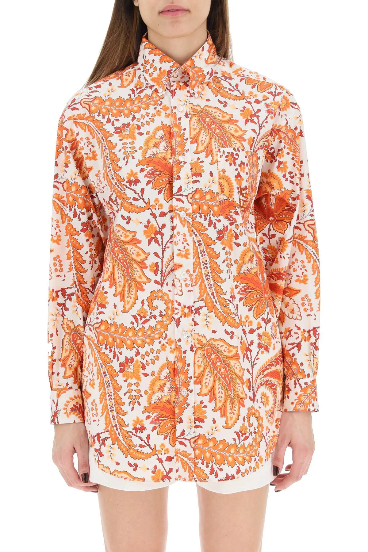 Etro Paisley Printed Long-Sleeved Shirt