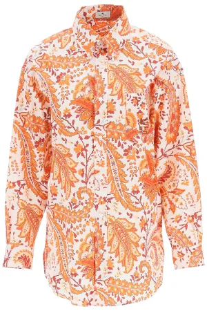 Etro Paisley Printed Long-Sleeved Shirt