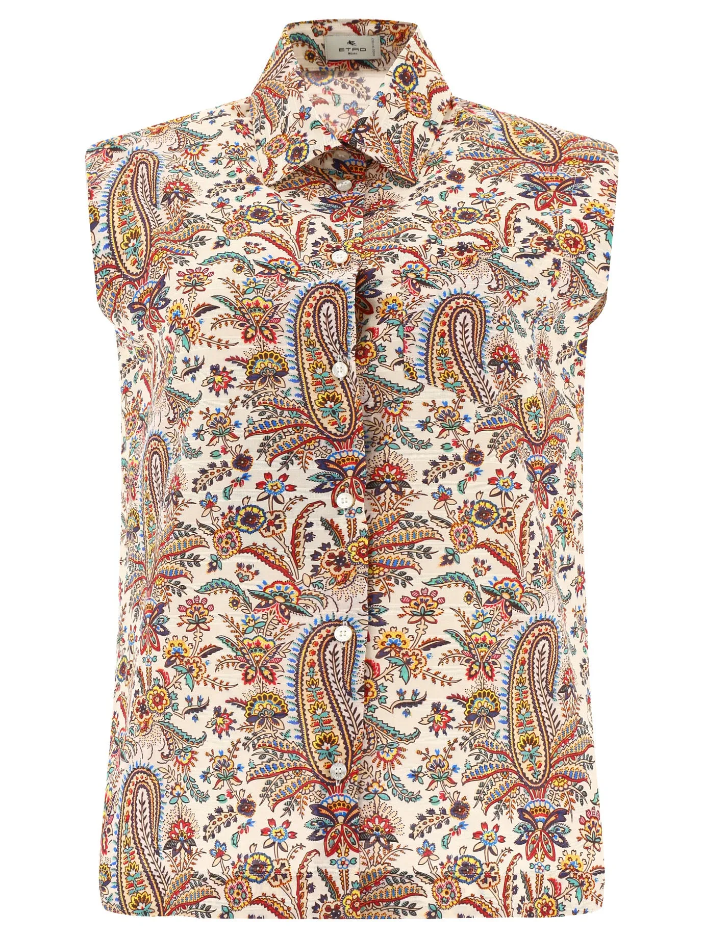 Etro Paisley Printed Sleeveless Top