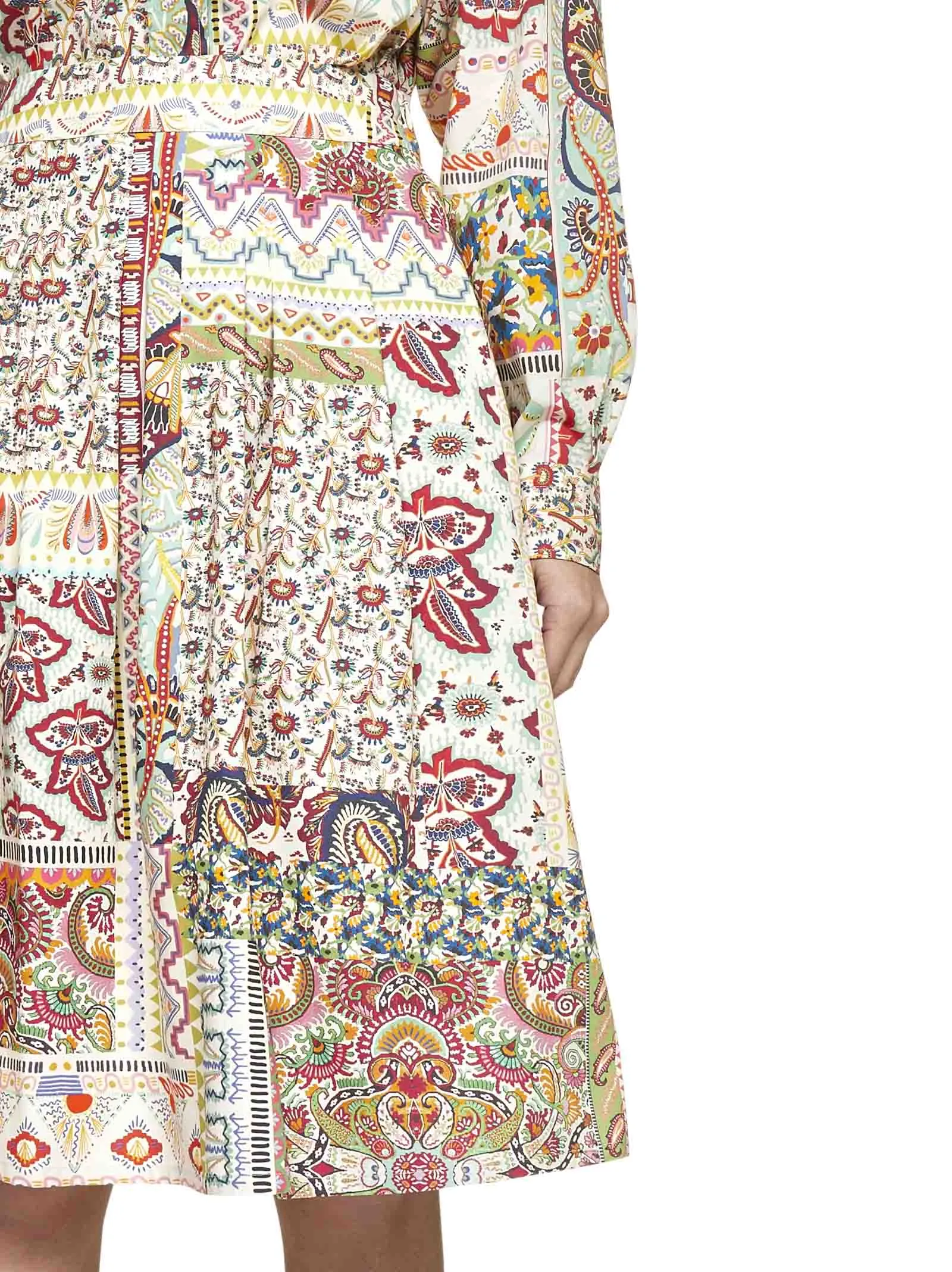 Etro Patchwork Printed Midi Skirt