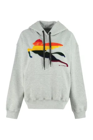 Etro Pegaso Drawstring Hoodie