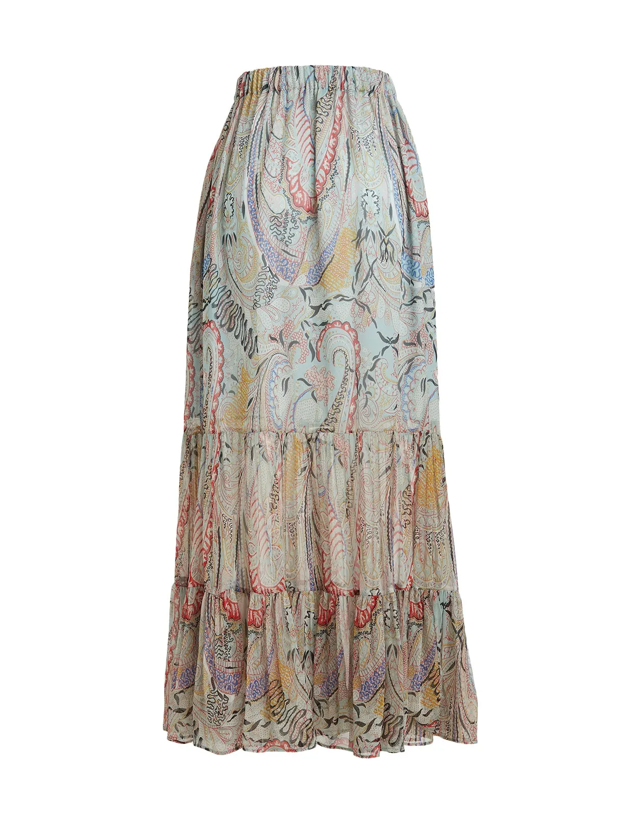 Etro Printed Tiered Maxi Skirt