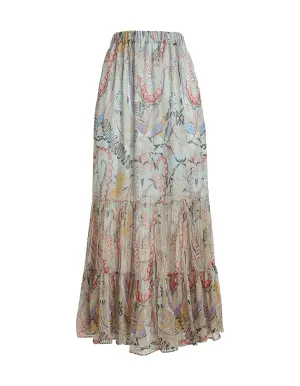 Etro Printed Tiered Maxi Skirt