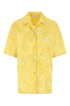 Etro Short-Sleeve Graphic Printed Shirt
