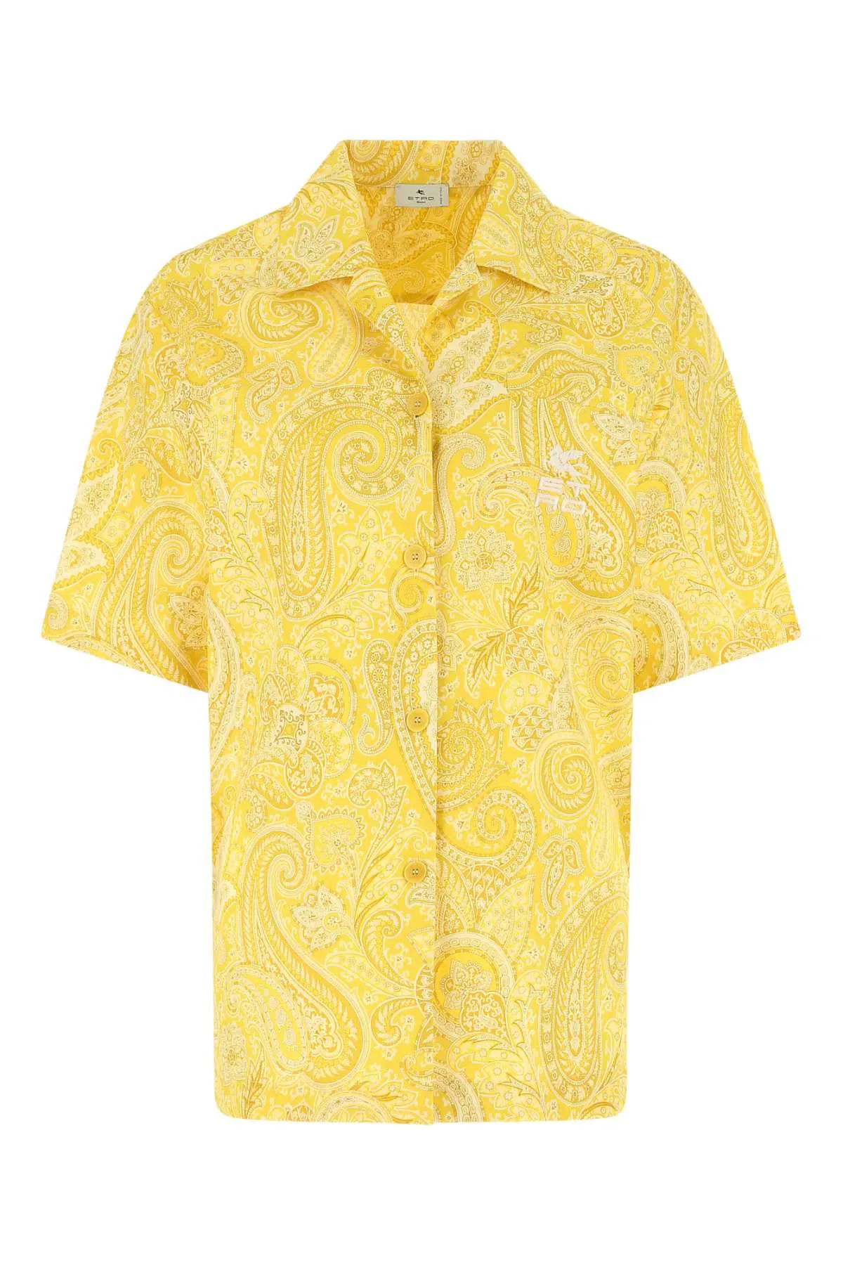 Etro Short-Sleeve Graphic Printed Shirt