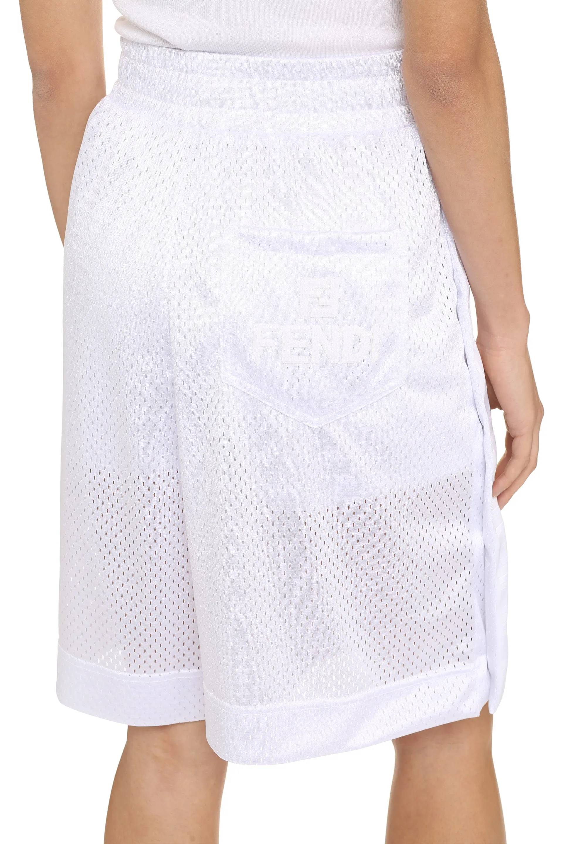 Fendi Logo Knee-Length Shorts