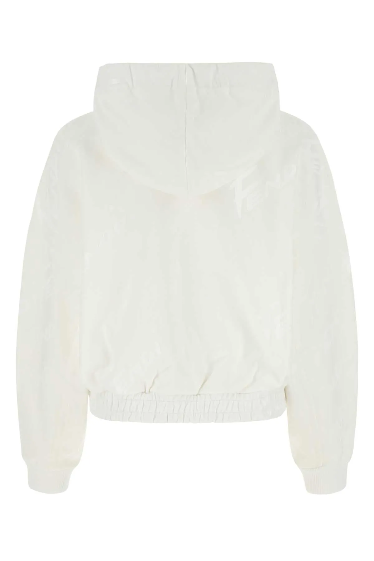 Fendi Logo Print Drawstring Hoodie