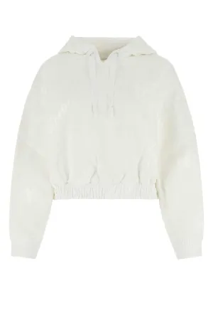 Fendi Logo Print Drawstring Hoodie