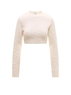 Fendi Long Sleeved Cropped Top