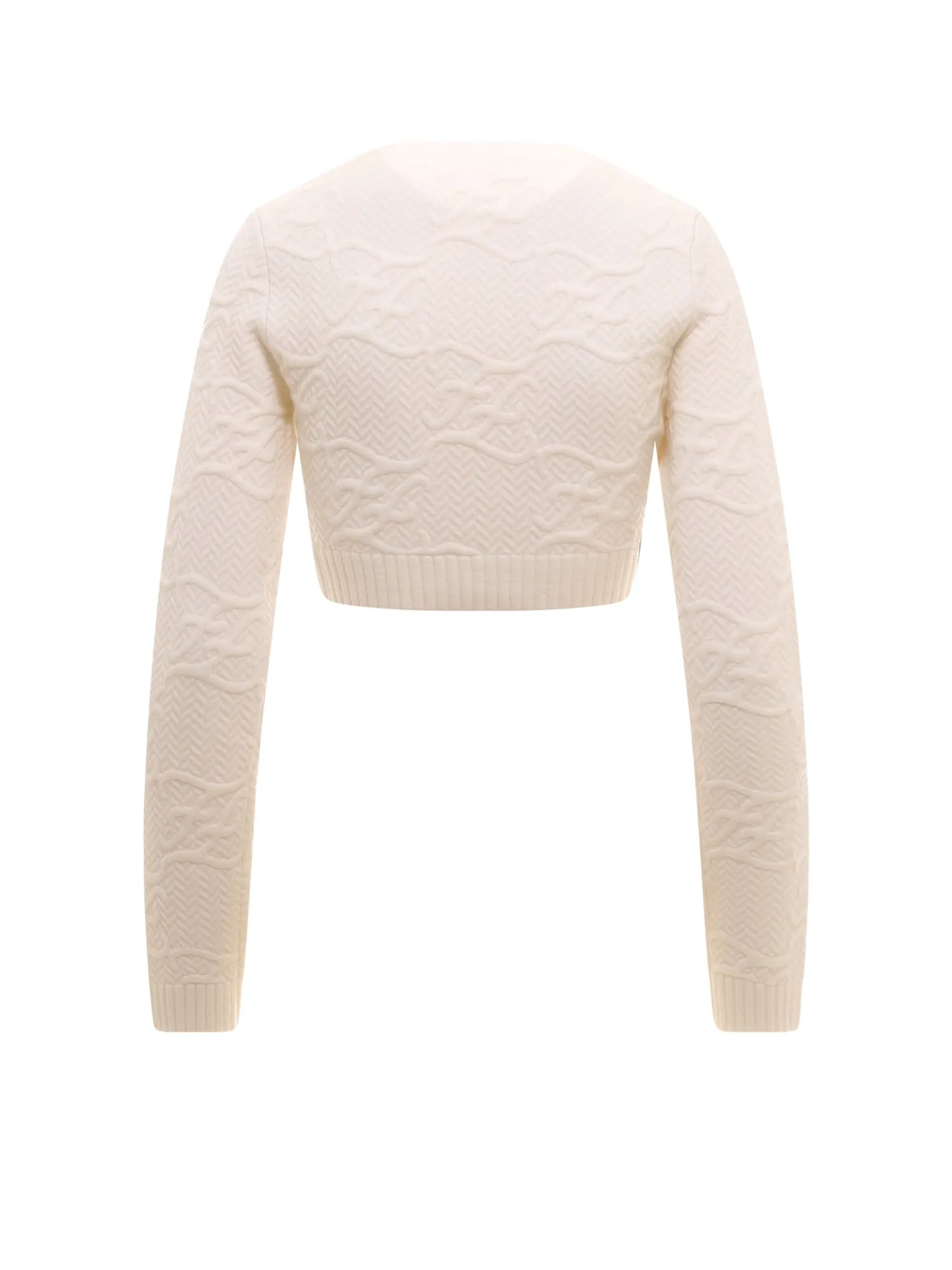 Fendi Long Sleeved Cropped Top