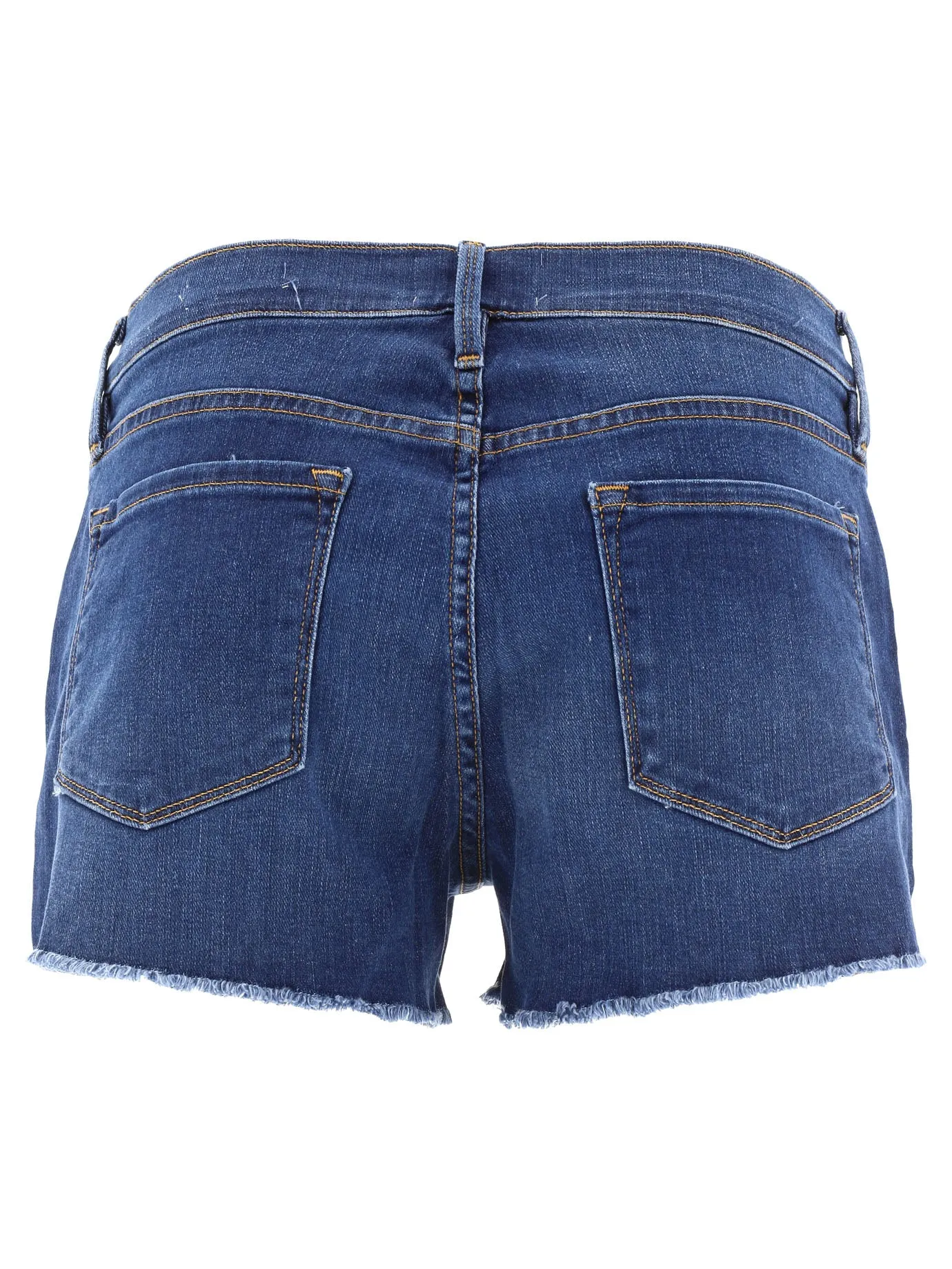 Frame Mid-Rise Denim Shorts