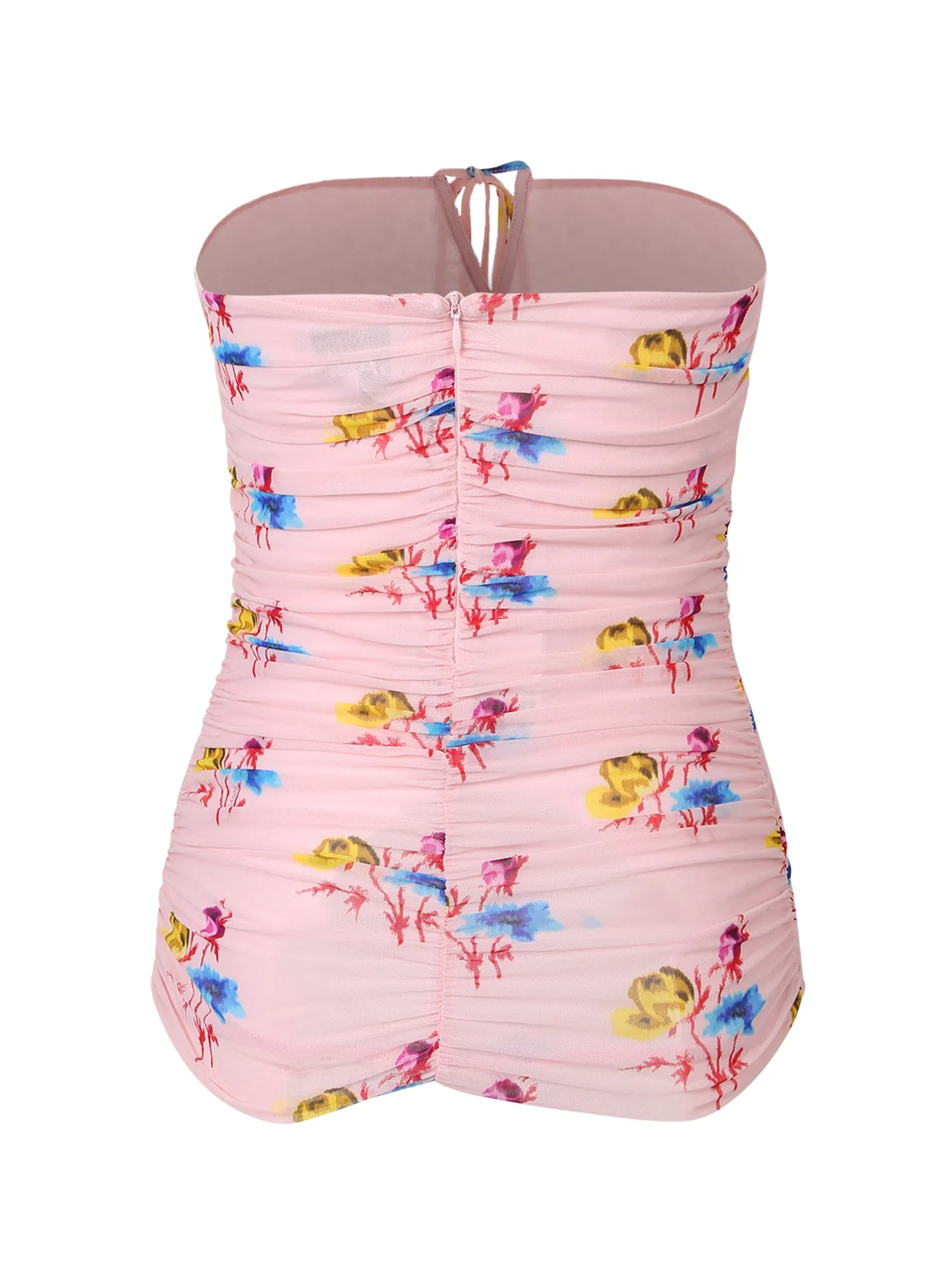 Ganni Floral Printed Ruffled Top