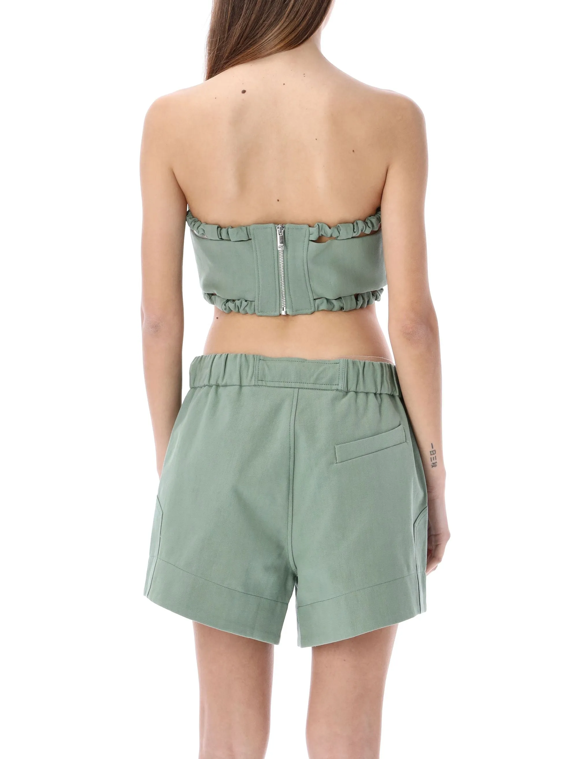Ganni Halterneck Cropped Top