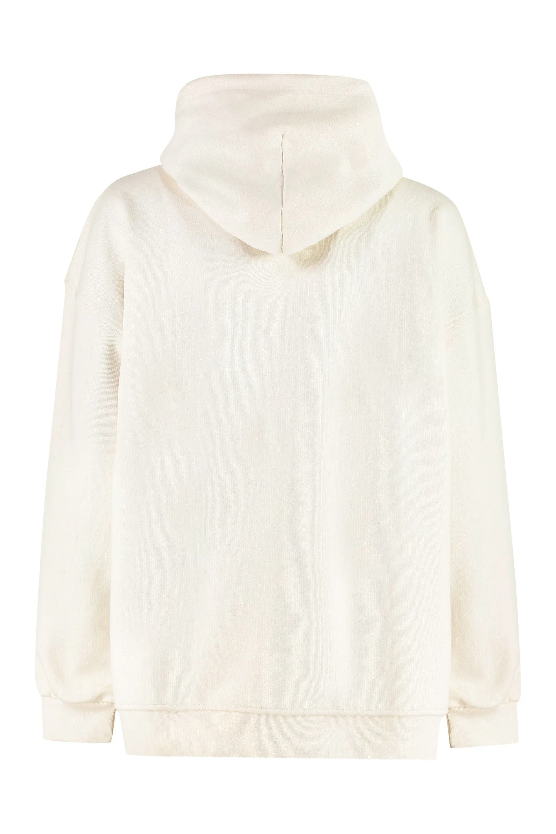 Ganni Logo Embroidered Drawstring Hoodie