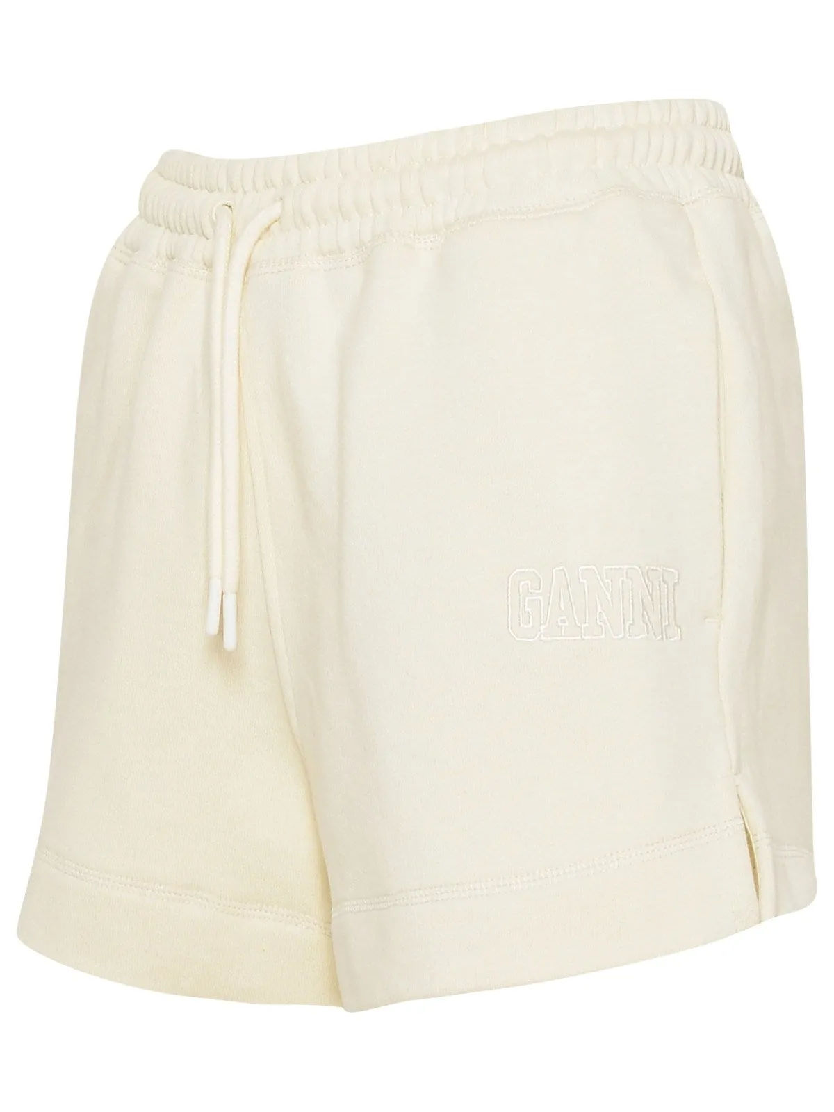 Ganni Logo Embroidered Drawstring Shorts