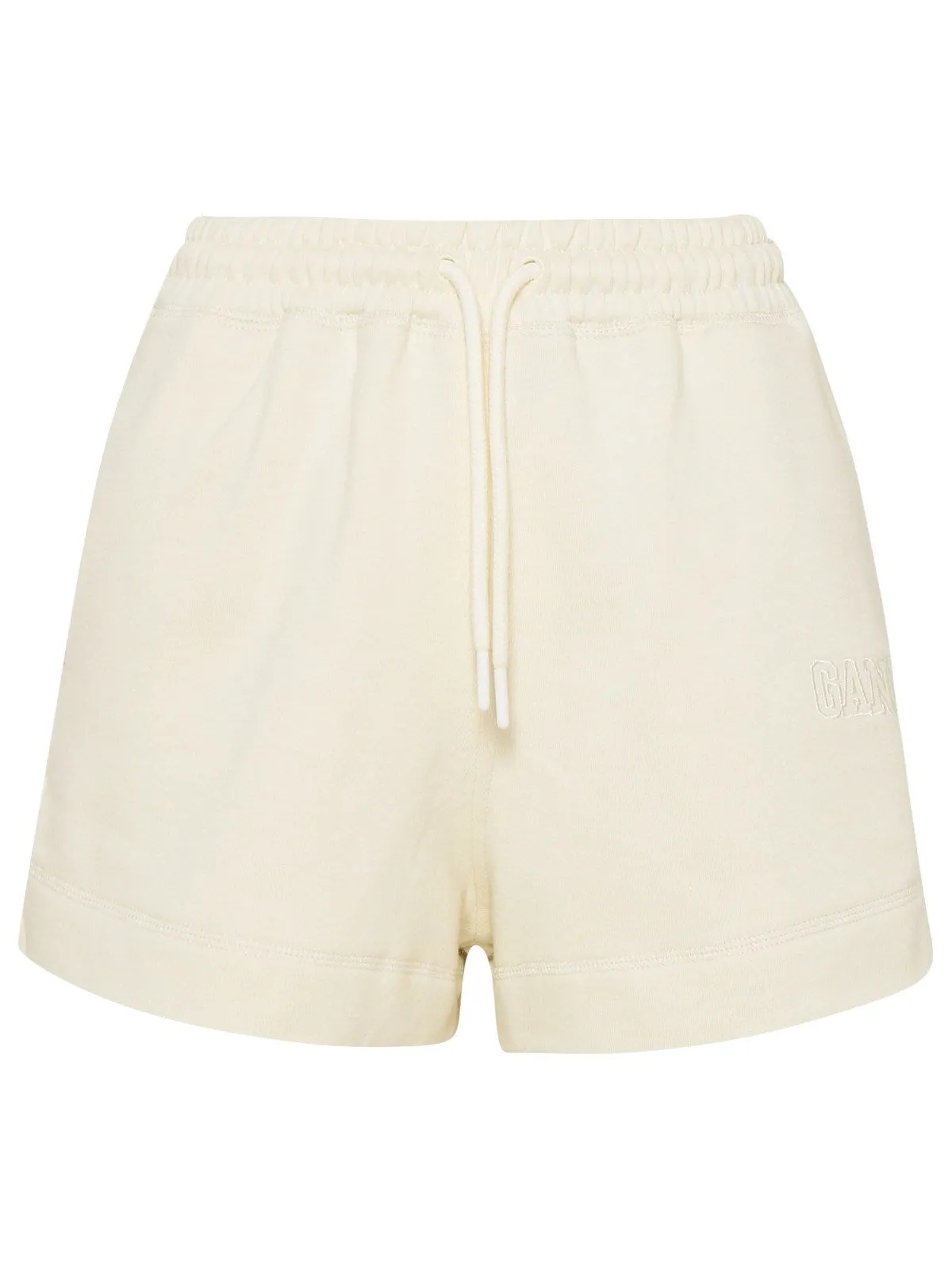 Ganni Logo Embroidered Drawstring Shorts