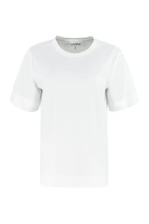 Ganni Logo Print Crewneck T-Shirt