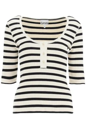 Ganni Striped Top